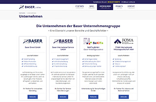 Neue Webseite der Baser Unternehmensgruppe online
